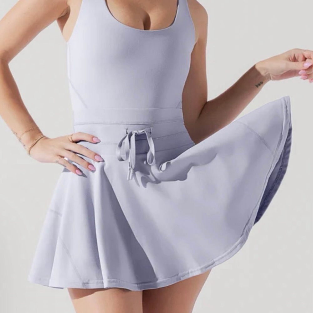 POPFLEX Twirl Dress size small- country blue. Never worn.